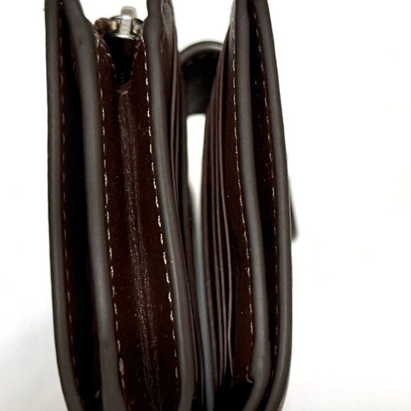 Coach Medium Corner Zip Wallet  Maple - Picture 3 of 6